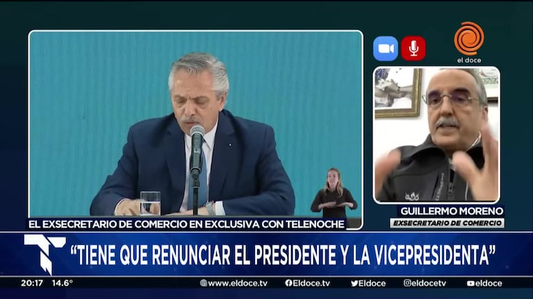 Moreno, duro contra el Gobierno nacional: "Esto es más complicado que el 2001"