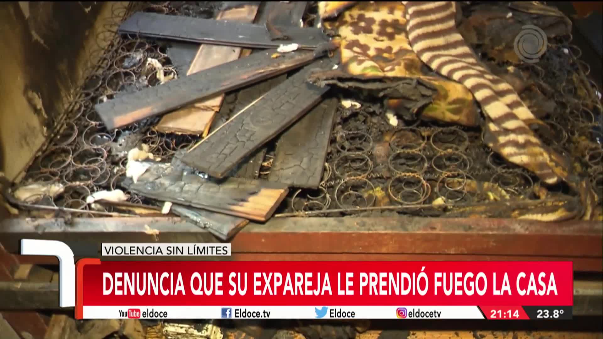 Su expareja le incendió la casa y lo perdió todo