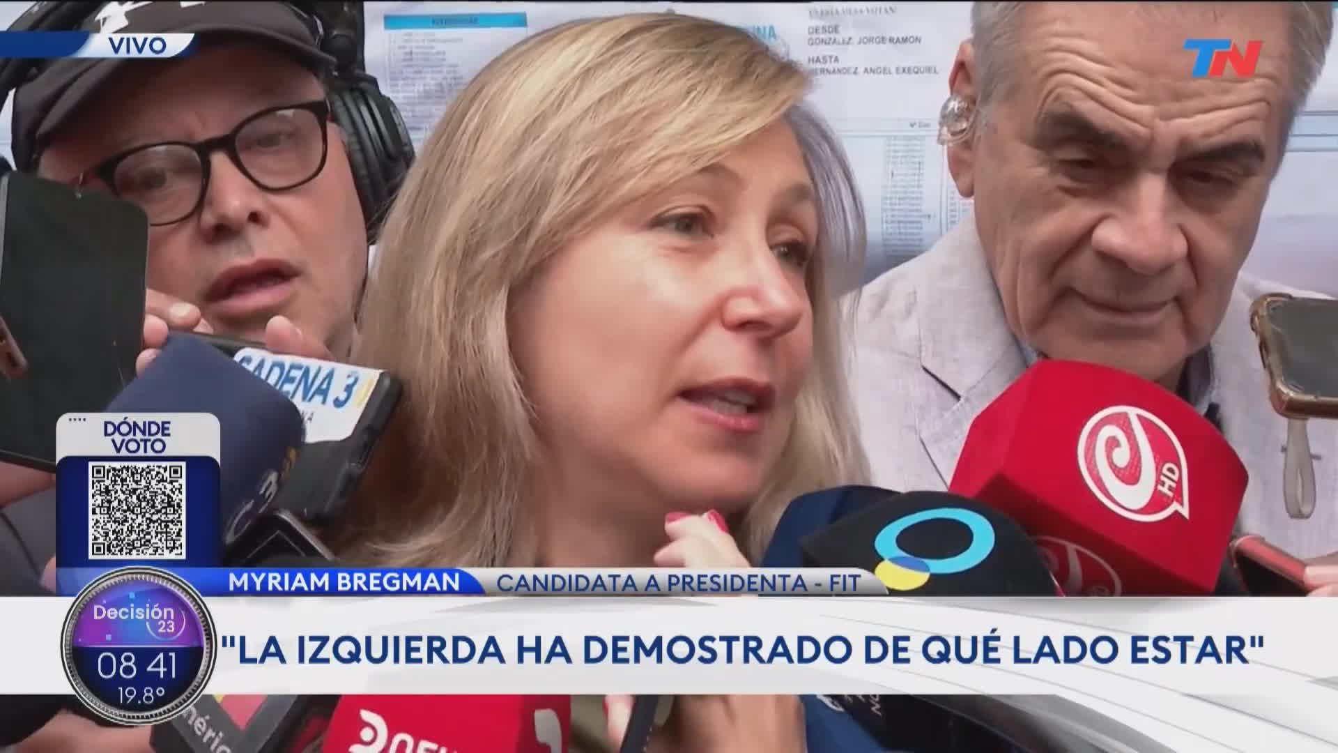 Myriam Bregman pidió votar “con valores y convicciones”