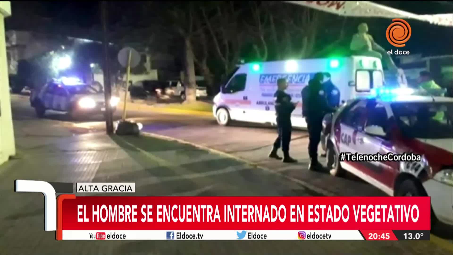 Se electrocutó colgando un pasacalles y está en coma