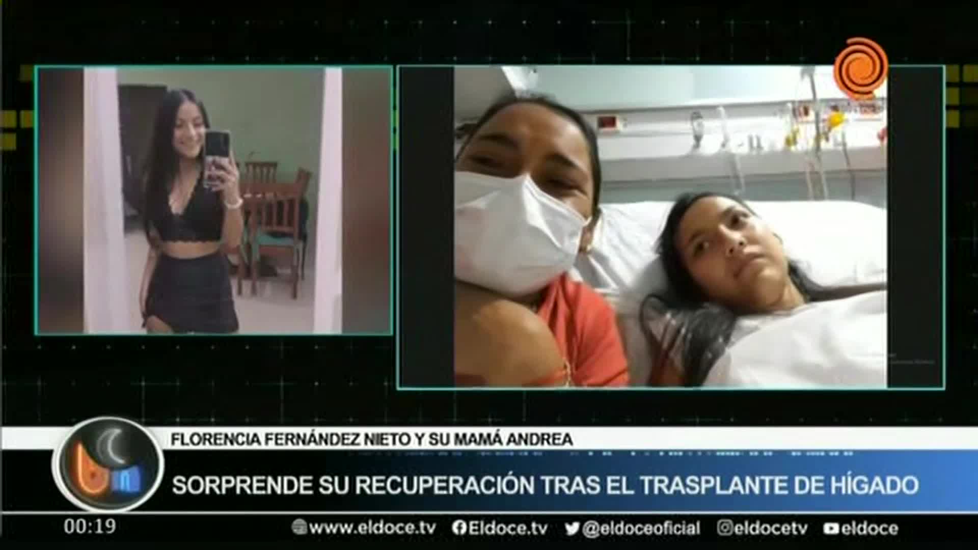 Cómo está Florencia tras el trasplante de hígado