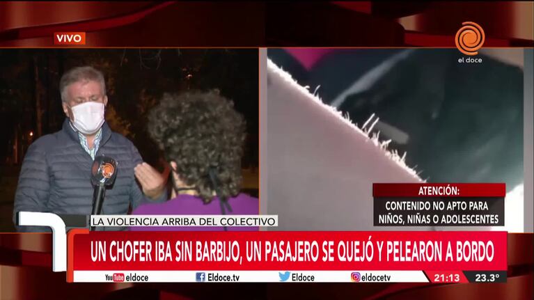 El relato de una testigo de la pelea entre un chofer y un pasajero