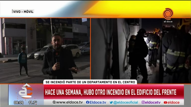 Incendio en un balcón de un departamento de Nueva Córdoba: no hubo heridos