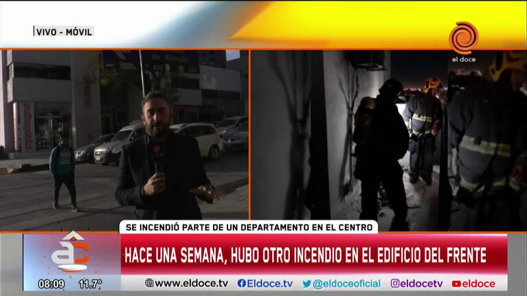Incendio en un balcón de un departamento de Nueva Córdoba: no hubo heridos