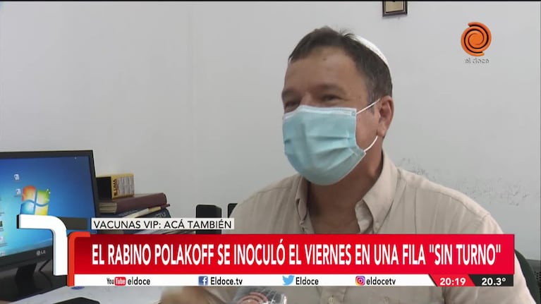 Marcelo Polakoff: "No pedí turno, pero no soy un vacunado VIP"