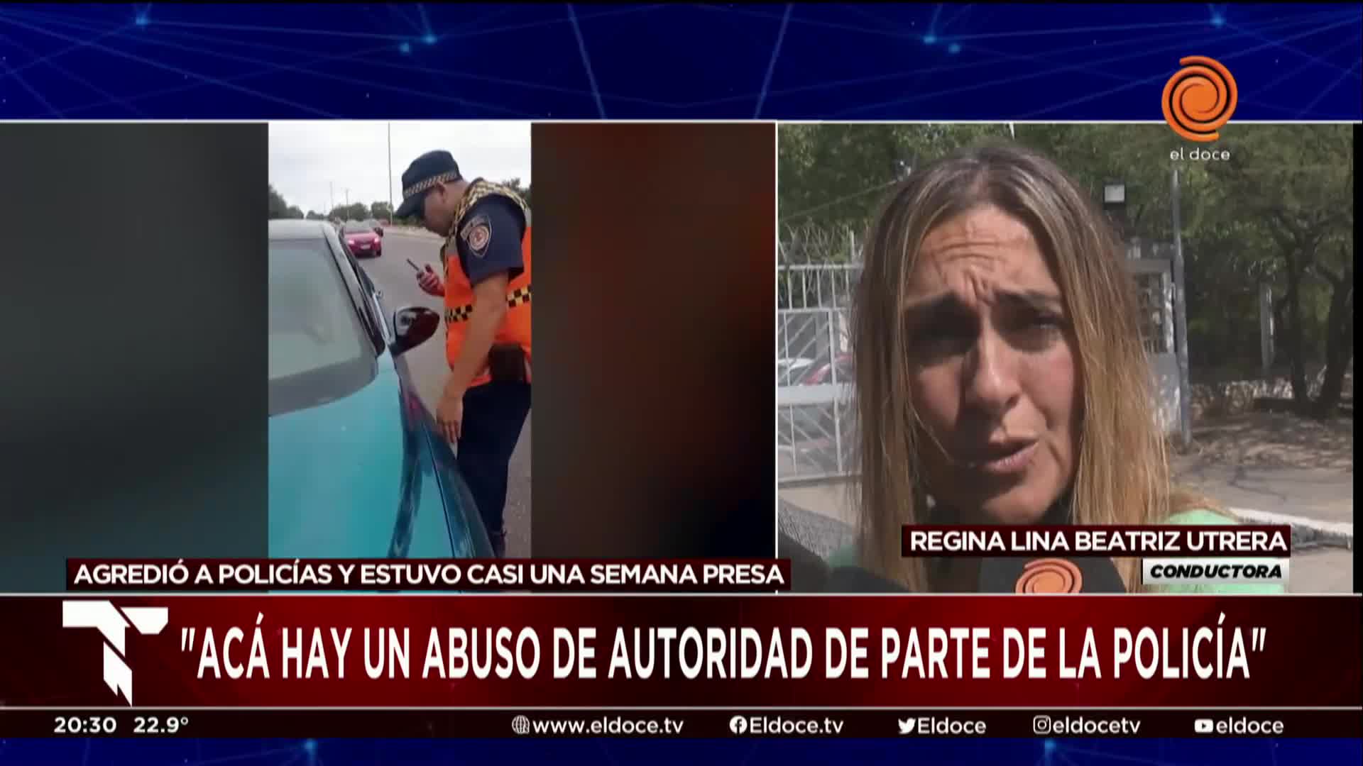 La mujer que agredió a la Caminera denunció que hubo "abuso de autoridad"