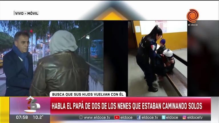 Exclusivo: habló el padre de los hermanitos rescatados