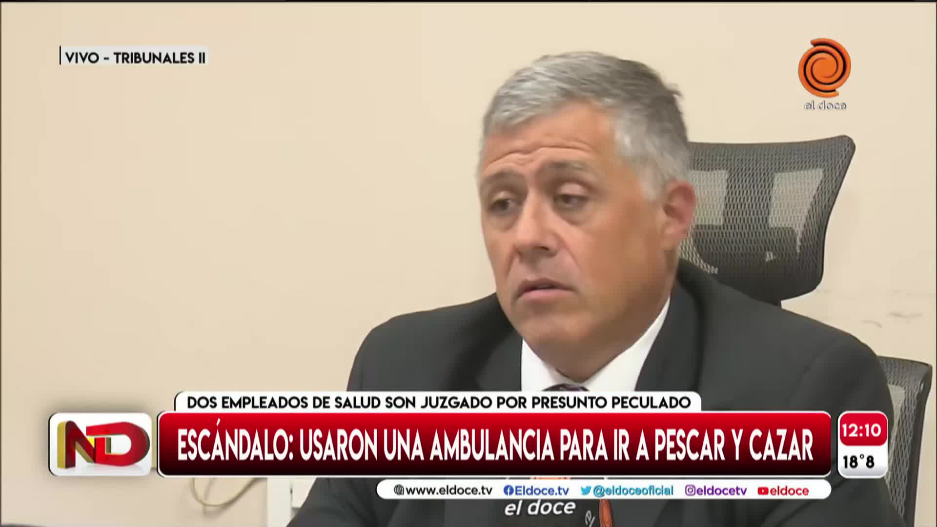 Inició el juicio contra empleados de Salud que usaron una ambulancia para ir a pescar