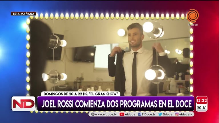 Los nuevos programas de Joel Rossi en El Doce