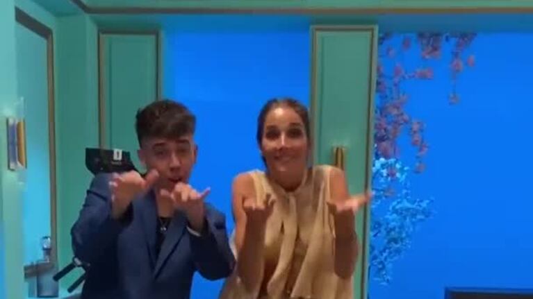 Juana Viale y su challenge de "La Morocha" junto a Luck Ra
