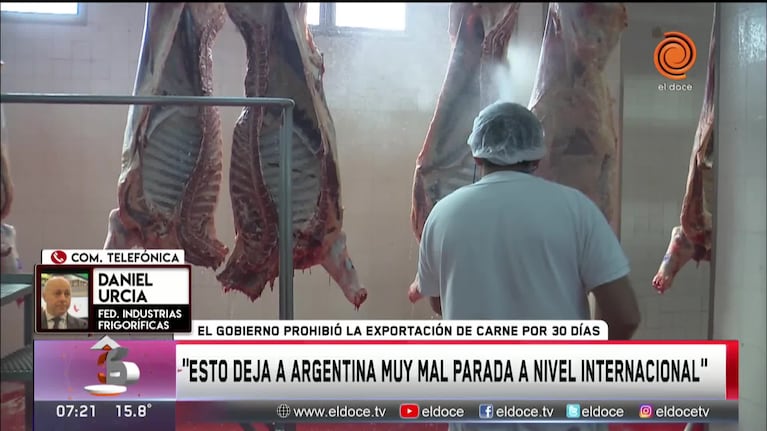Suspenden las exportaciones de carne: "Es una medida desastroza"