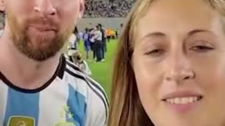 El amable gesto de Messi con una fan
