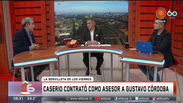 Caserio designó a Gustavo Córdoba como asesor en el Senado