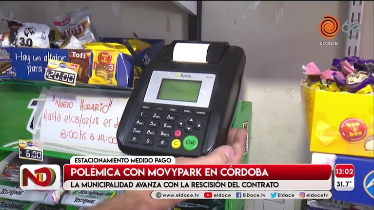 El sistema de Movypark sigue sin funcionar en Córdoba