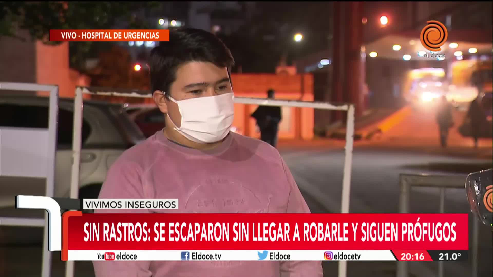 Sigue internada la joven que cayó de la moto tras ser atacada por ladrones