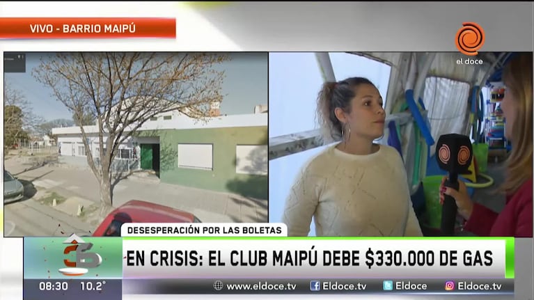 Club Maipú: no pueden pagar la factura del gas