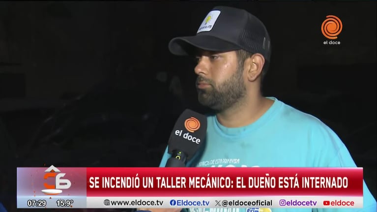 Perdió su taller por un incendio y pide ayuda