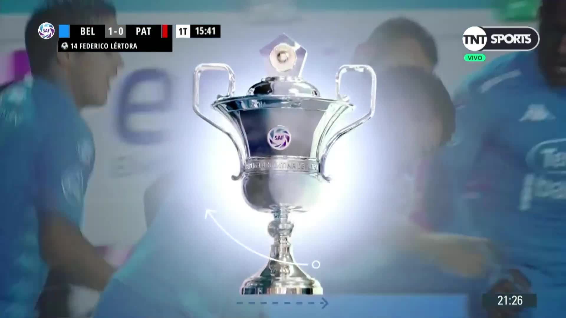 El golazo de cabeza de Lértora para Belgrano