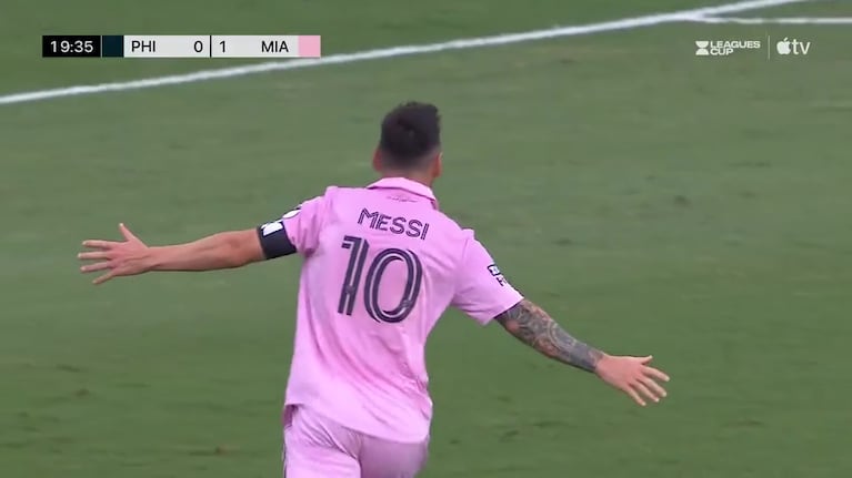 Messi y el 2 a 0 de Inter sobre Philadelphia
