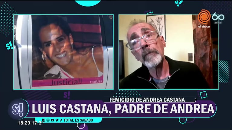 El padre de Andrea Castana denunció amenazas en su contra