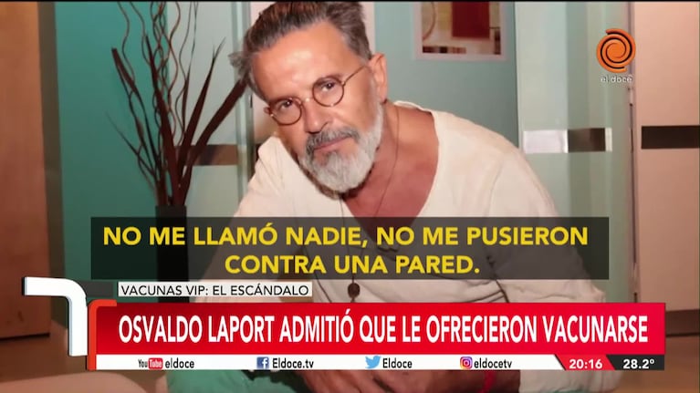 Osvaldo Laport reveló cómo le ofrecieron vacunarse