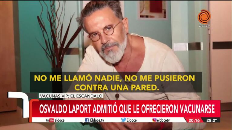 Osvaldo Laport reveló cómo le ofrecieron vacunarse