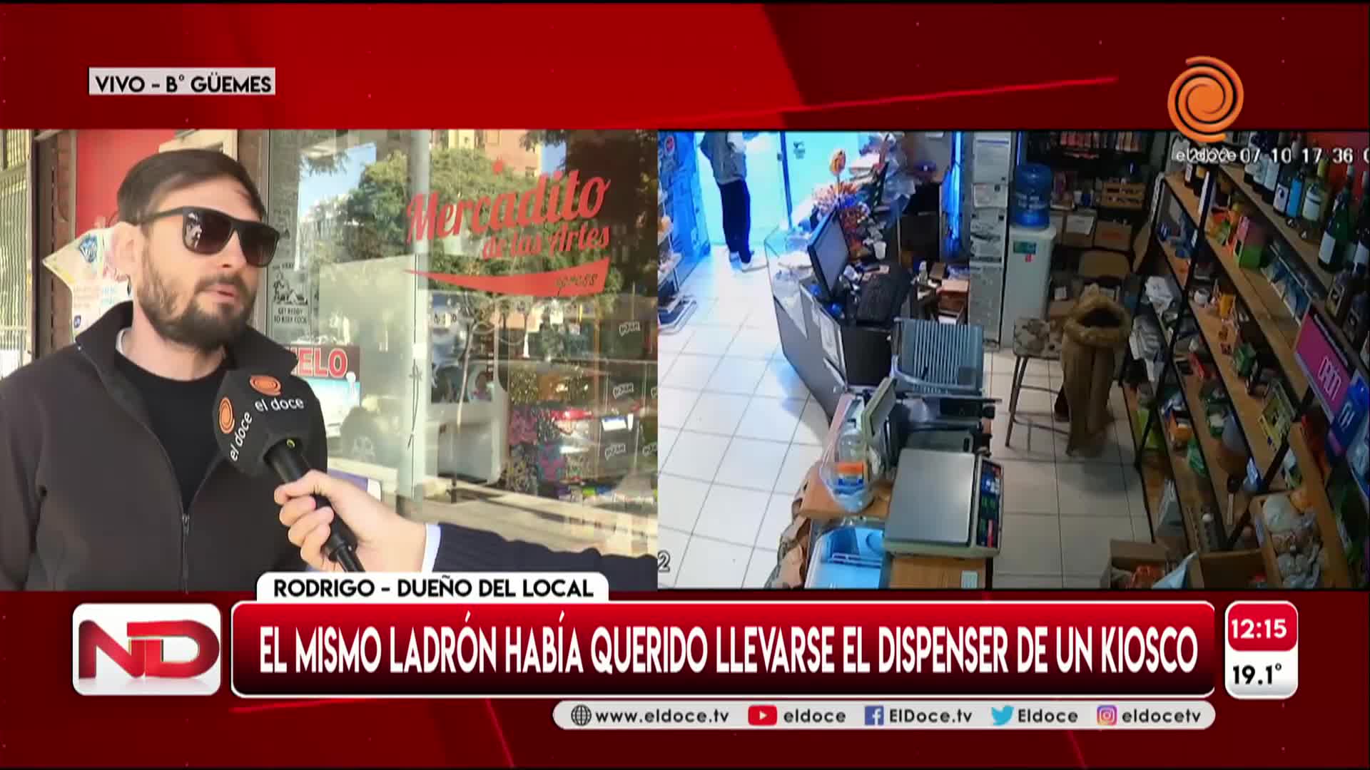 Más comerciantes denunciaron al ladrón de los dispensers