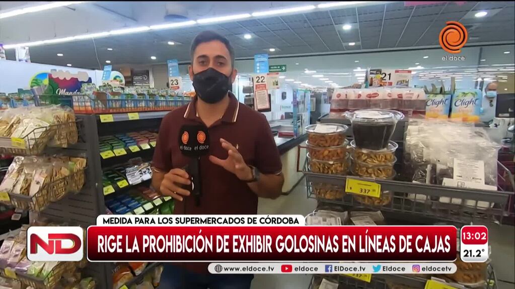 Córdoba: las golosinas ya no pueden exhibirse en línea de caja