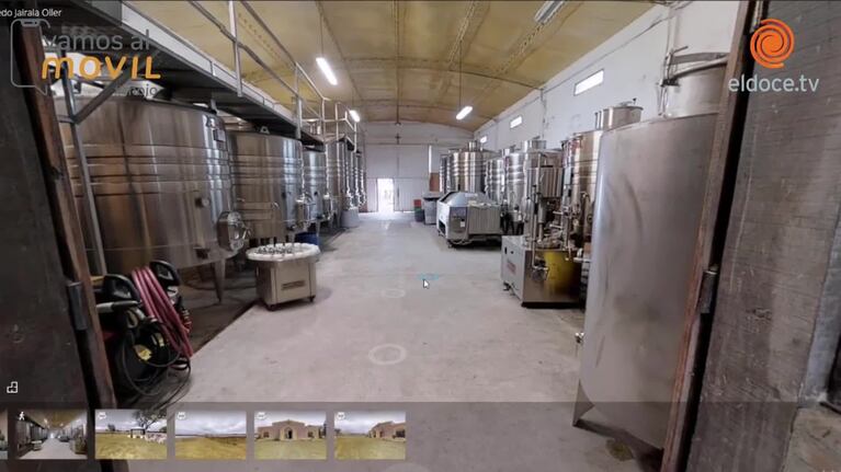 Vamos al móvil en los caminos del vino