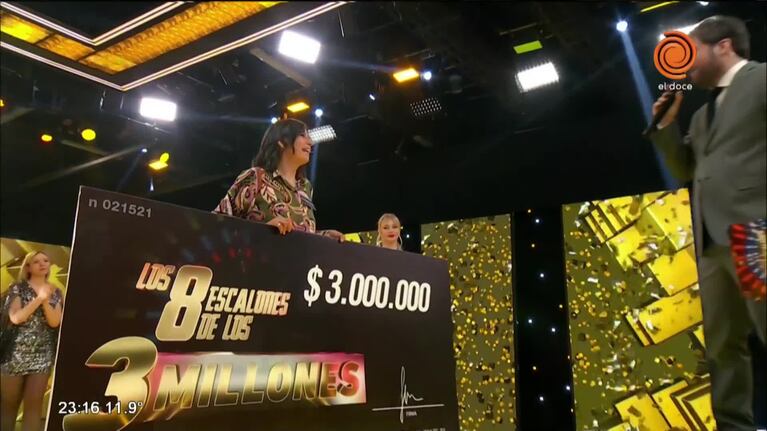 Los 8 escalones: la ganadora que derrotó al bicampeón