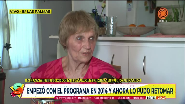 El ejemplo de la mujer de 85 años que termina el secundario