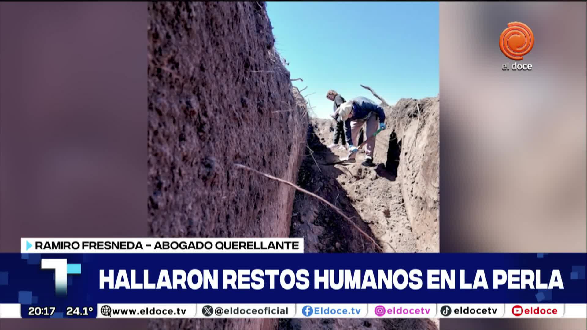 Ramiro Fresneda sobre los restos aparecidos encontrados en La Perla. 