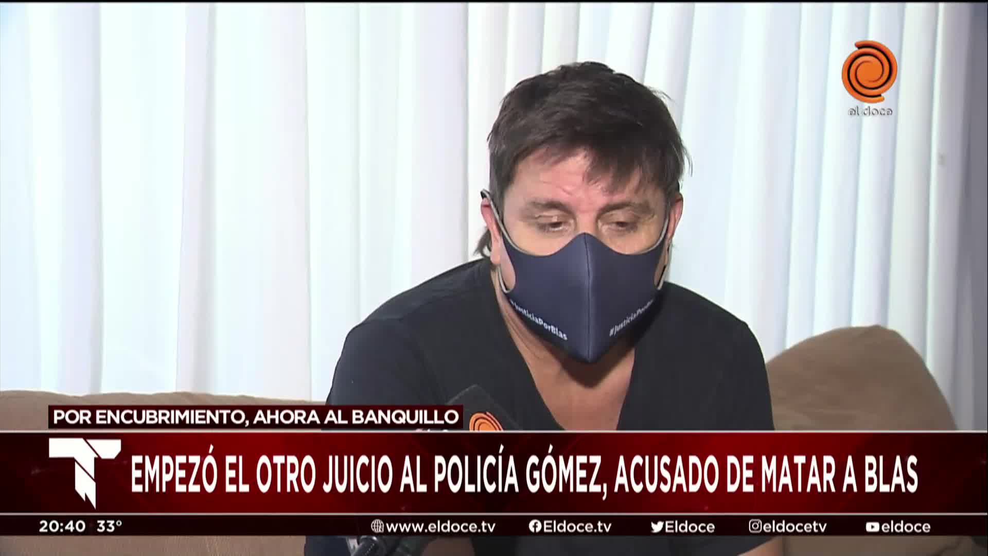 Blas Fernando Correas vio por primera vez al asesino de su hijo