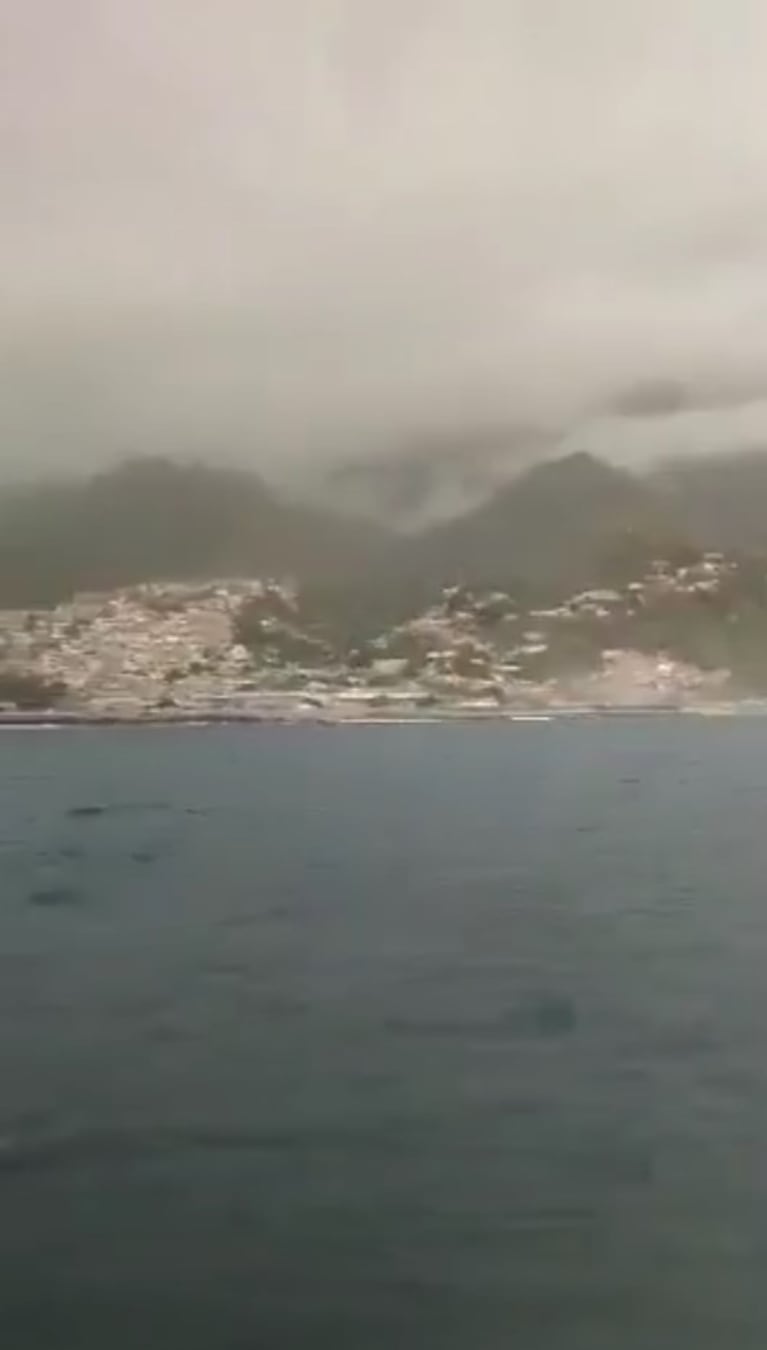 Pesqueros filmaron el terremoto en Venezuela 