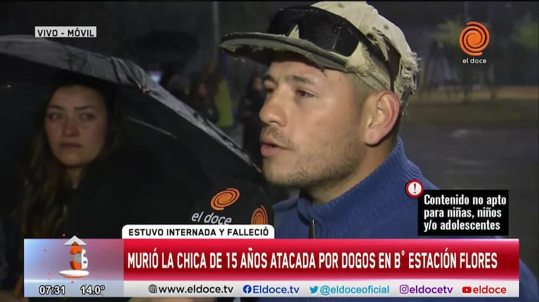El relato del vecino que acuchilló a los perros que atacaron a la adolescente