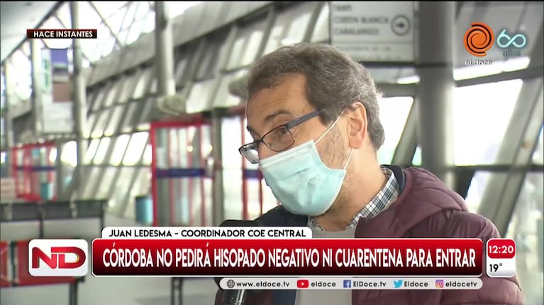 Ni hisopado ni cuarentena: qué se necesita para ingresar a Córdoba