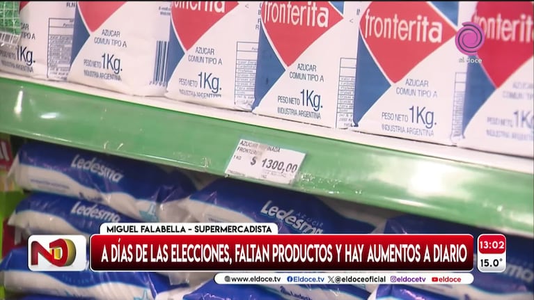 A días de las elecciones, faltan productos y hay aumentos a diario en Córdoba