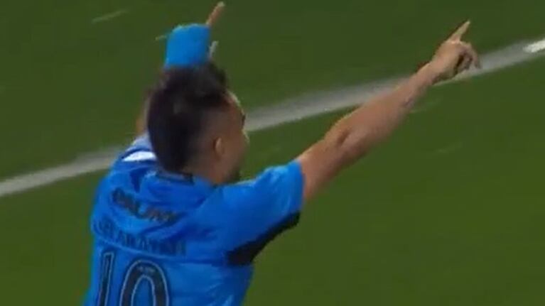 Golazo de Zelarayán desde afuera del área para el 1 a 0 de Belgrano ante Argentinos Juniors