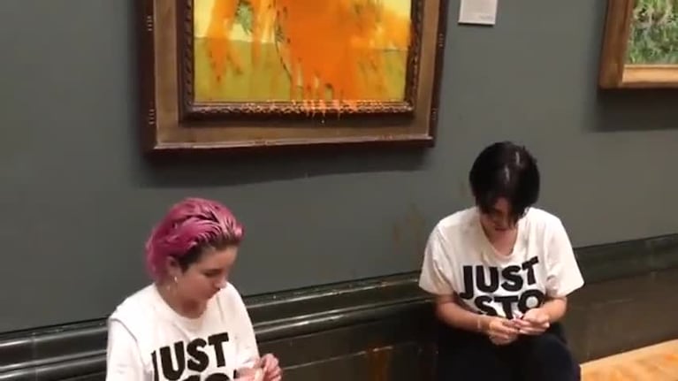 Activistas vandalizaron un cuadro de van Gogh