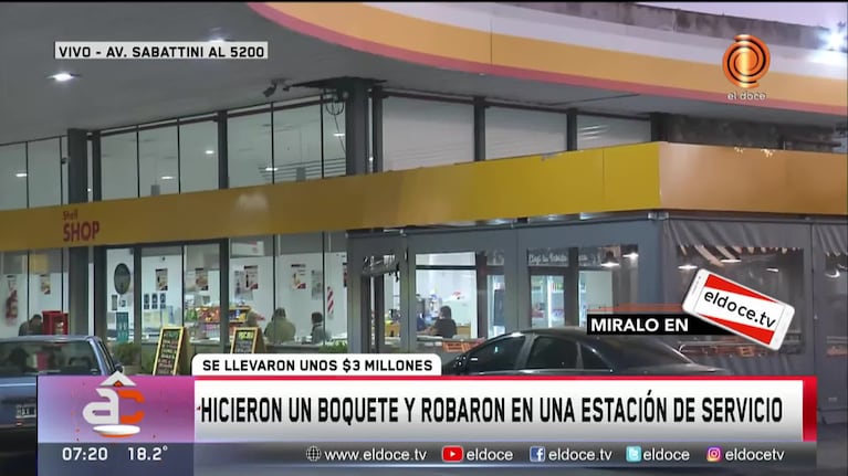 Córdoba: robo millonario en una estación de servicio