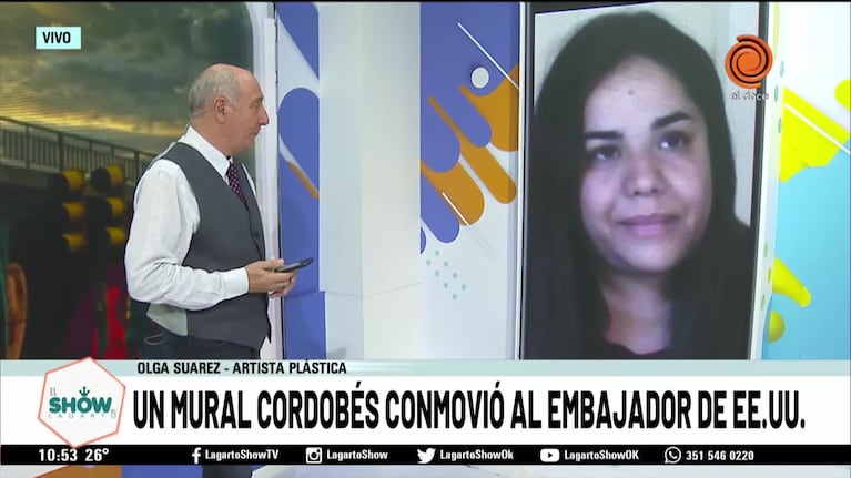 El mural cordobés que emocionó al embajador estadounidense