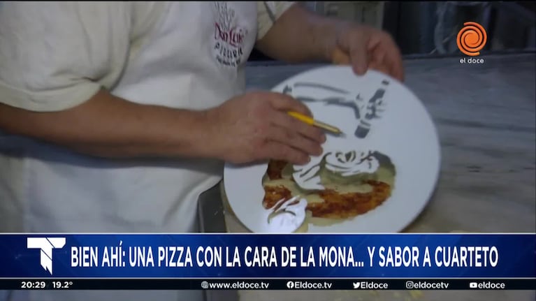 Don Luis homenajeará a La Mona con una pizza especial 