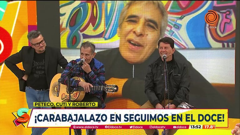 Peteco, Cuti y Roberto Carabajal en Seguimos