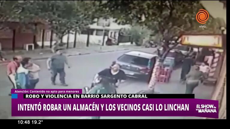 Violento robo y ladrón linchado