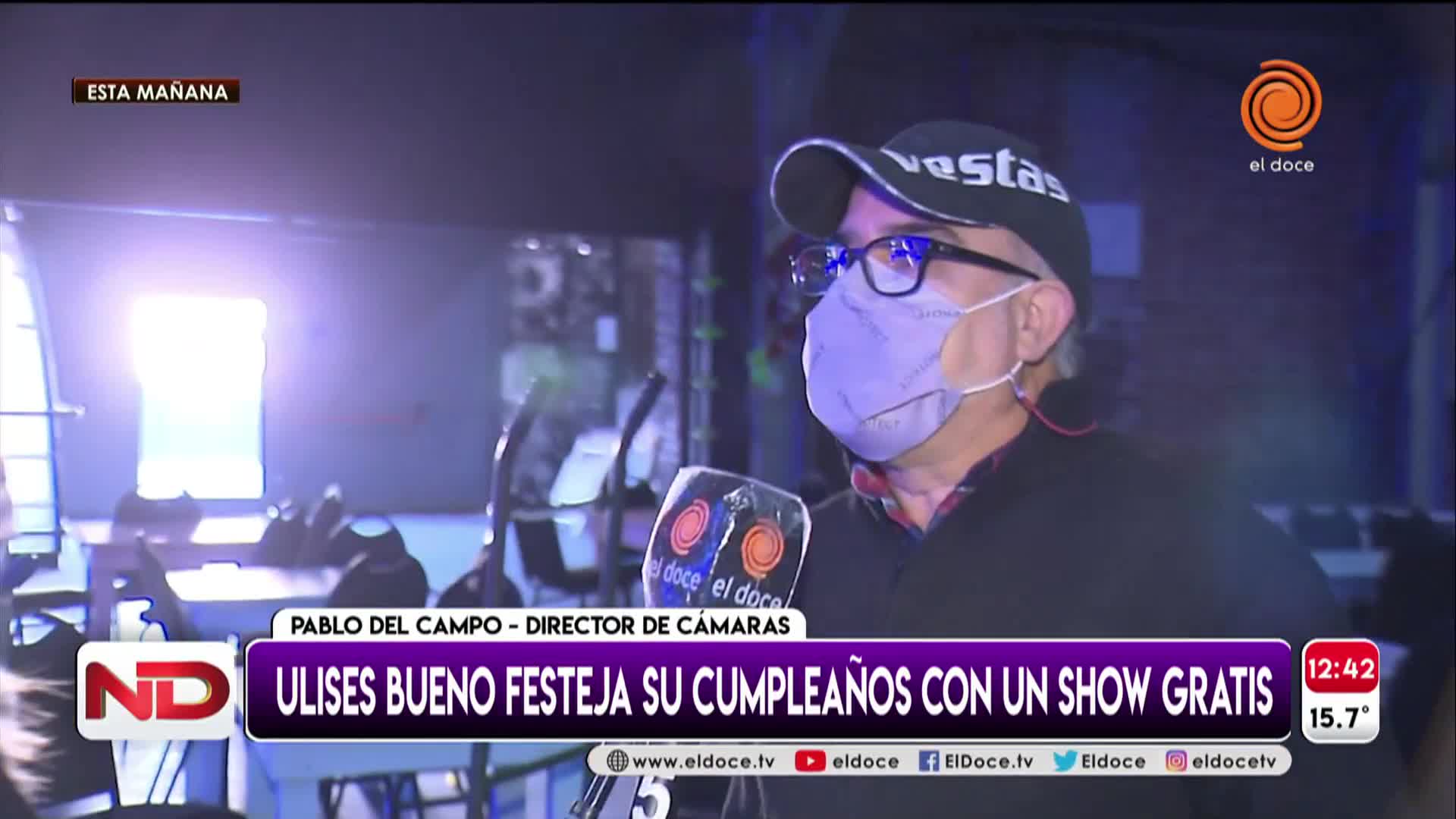 Así se arma el streaming de Ulises Bueno