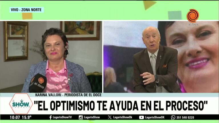 La emoción de Karina Vallori