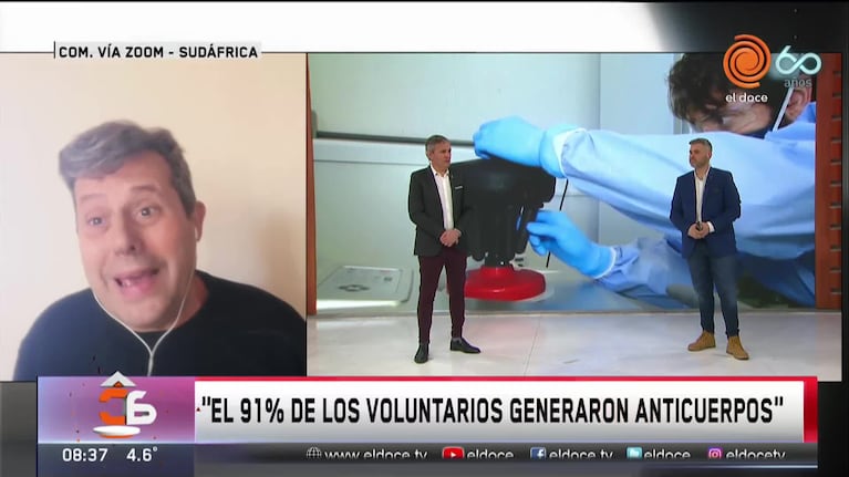 Habló el voluntario argentino que recibió la vacuna de Oxford