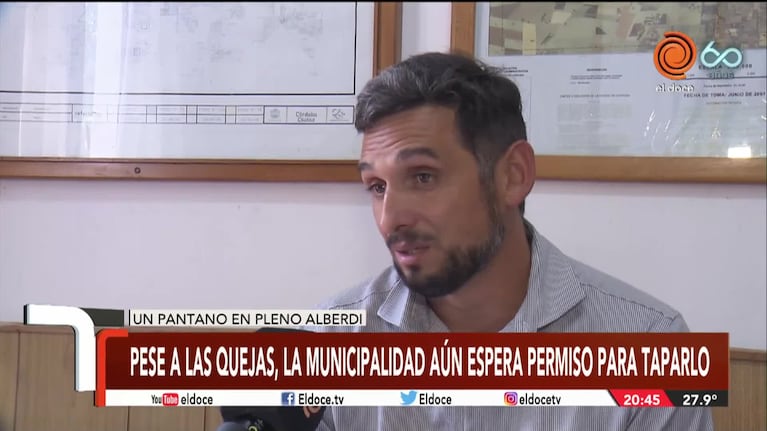 Sin soluciones a la vista en la laguna verde de Alberdi
