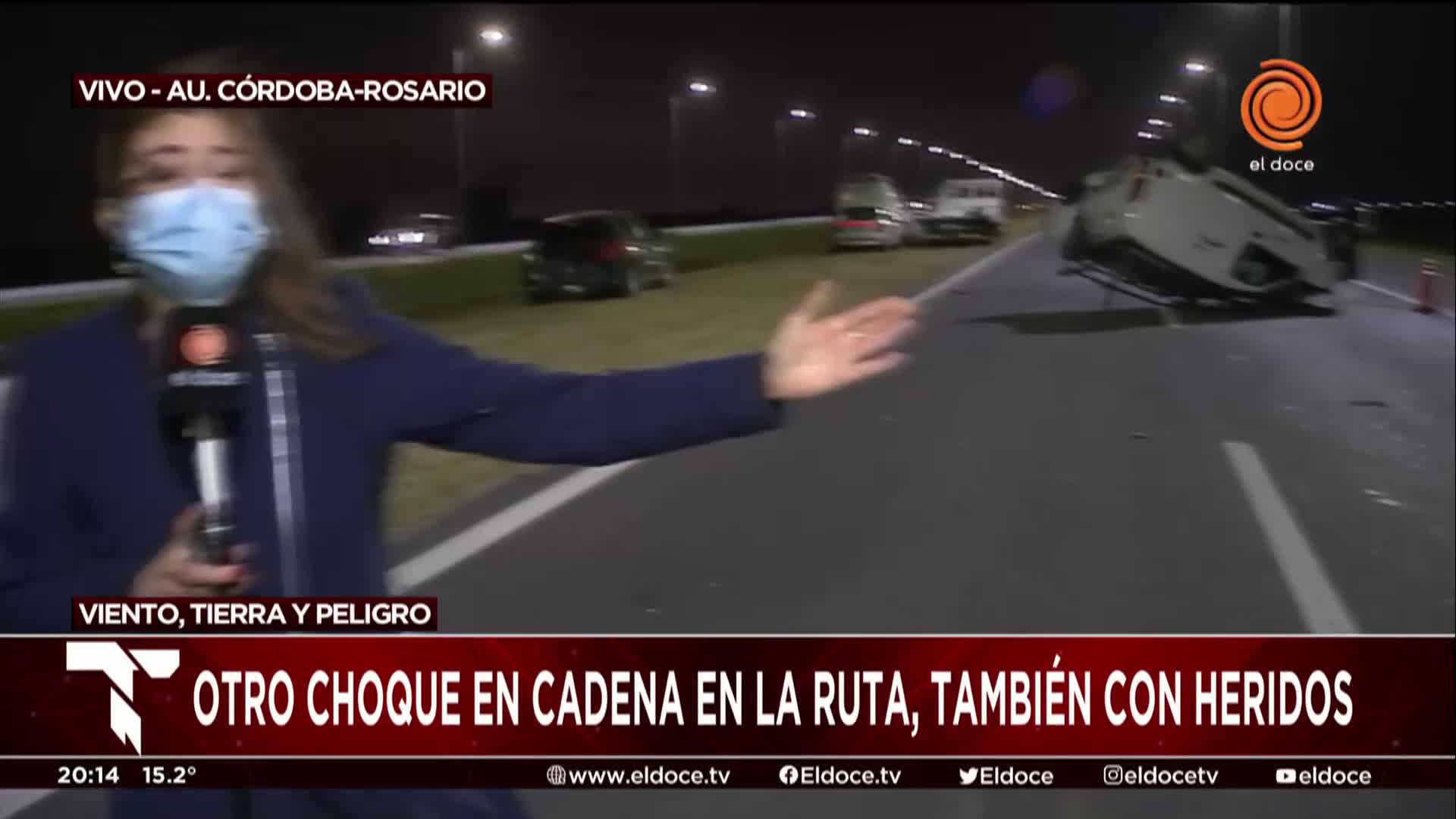 El accidente en la Autopista Córdoba-Rosario: el relato de los bomberos