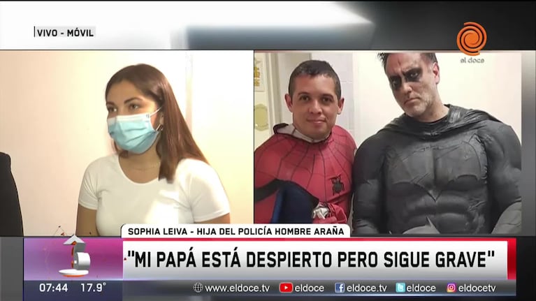 El “hombre araña” cordobés continúa en terapia intensiva